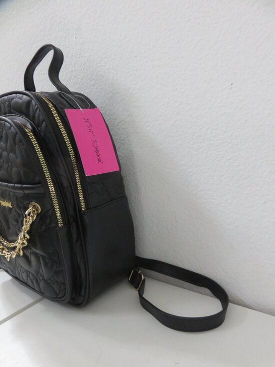 Betsey Johnson Black Backpack, main image 6